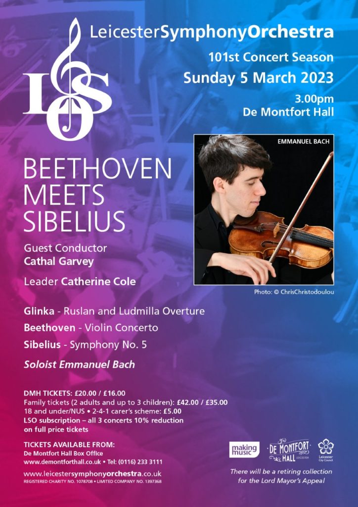 Beethoven Meets Sibelius Concert e-poster
